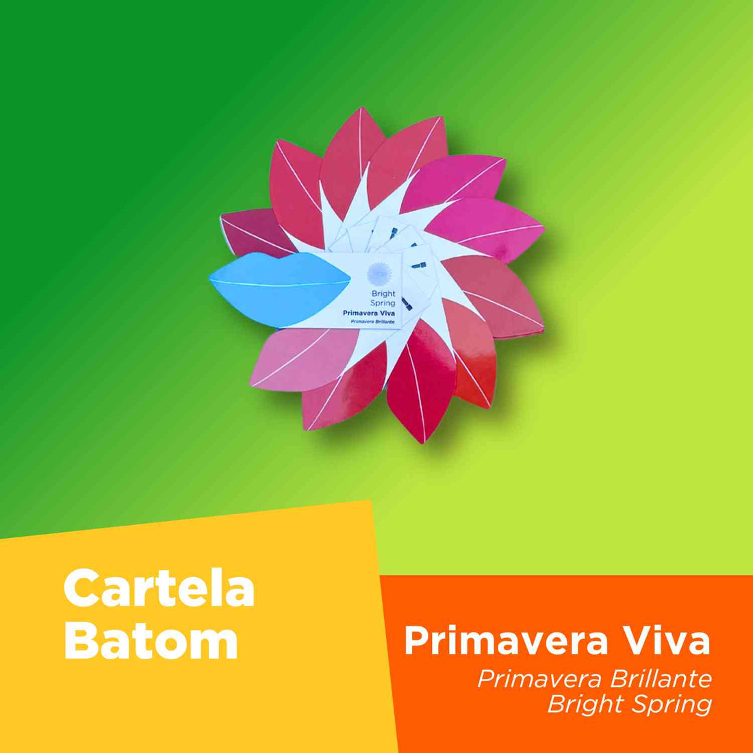 Barra de Labios + Maquillaje + Tarjeta para el Cabello - Primavera Viva