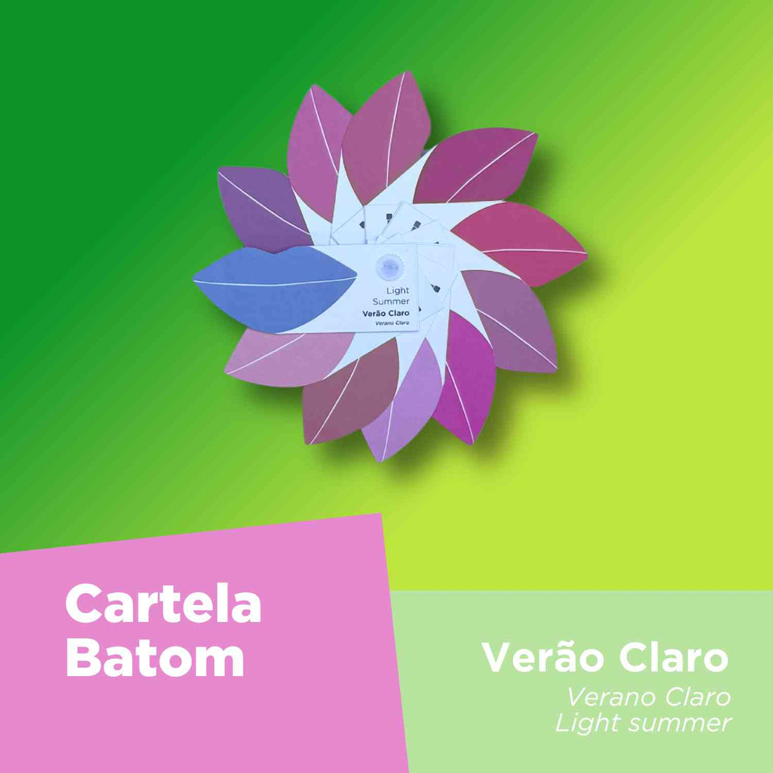 Barra de Labios + Maquillaje + Tarjeta para el Cabello - Summer Light