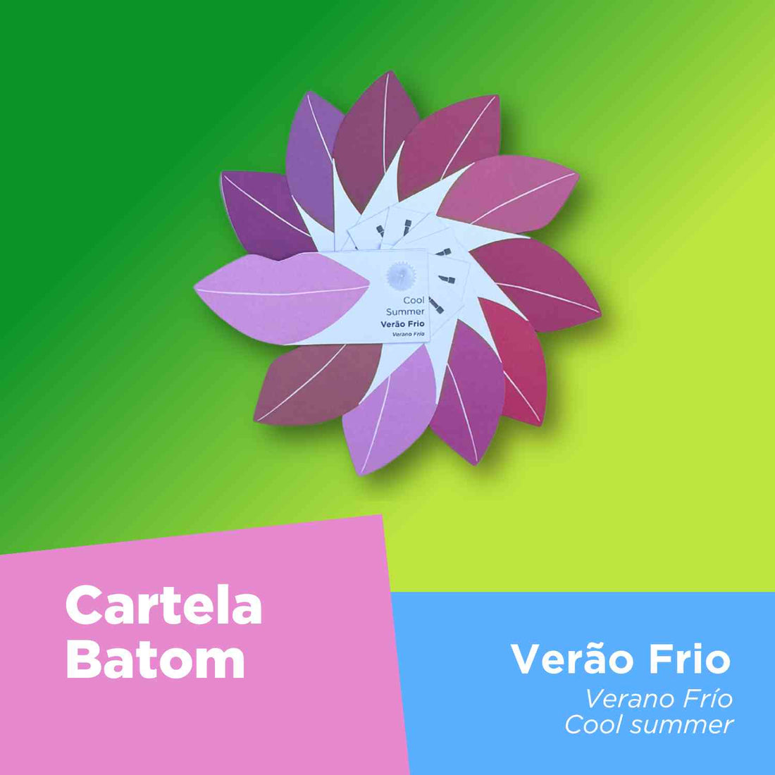 Barra de Labios + Maquillaje + Tarjeta para el Cabello - Verano Frío