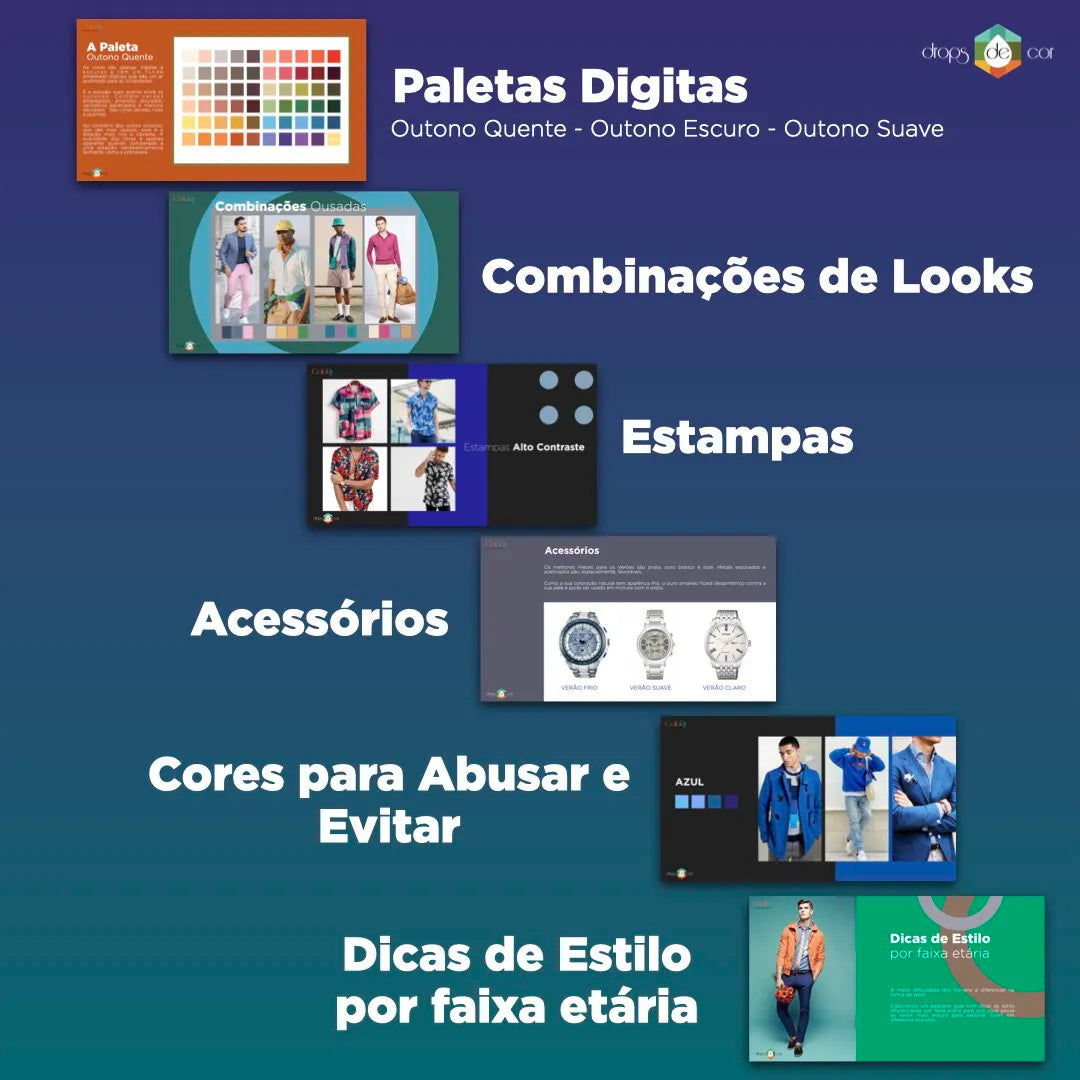 Kit Dossiês Masculinos Sazonais - 4 Arquivos para Download